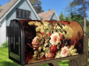 Beautiful Romantic Victorian Roses #14 Decorative Curbside Farm Mailbox Cover