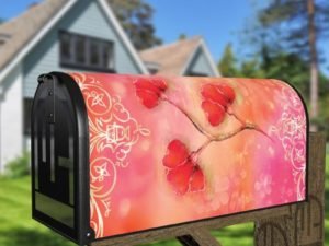 Vintage Poppy Design Decorative Curbside Farm Mailbox Cover