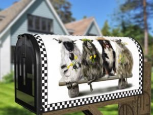 The Shepherd and his Three Sheep Decorative Curbside Farm Mailbox Cover