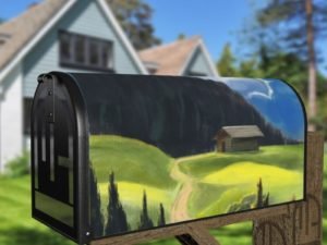 Old Farm in the Valley Decorative Curbside Farm Mailbox Cover
