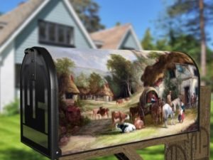 Old English Village Decorative Curbside Farm Mailbox Cover