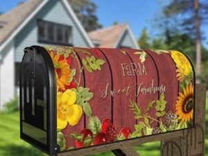 Farm Sweet Farmhouse Decorative Curbside Farm Mailbox Cover