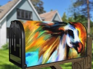 Abstract Horse Decorative Curbside Farm Mailbox Cover