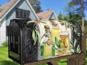 Beautiful Kitchen Design with Olives #3 Decorative Curbside Farm Mailbox Cover