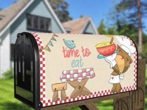 Cute Kitten Chef Decorative Curbside Farm Mailbox Cover