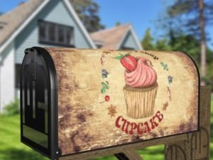 Vintage Bakery Shop Cupcake Decorative Curbside Farm Mailbox Cover
