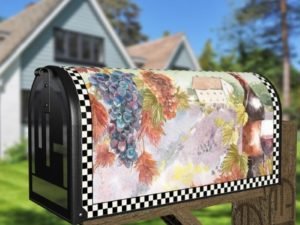 Vintage Tuscan Winery Design #2 Decorative Curbside Farm Mailbox Cover