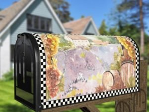 Vintage Tuscan Winery Design #3 Decorative Curbside Farm Mailbox Cover