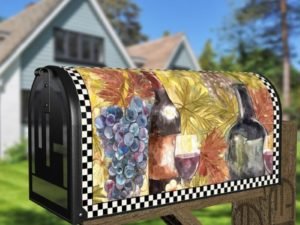 Vintage Tuscan Winery Design #4 Decorative Curbside Farm Mailbox Cover