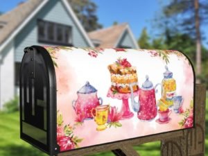 Afternoon Tea Design #1 Decorative Curbside Farm Mailbox Cover