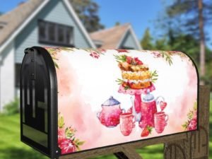 Afternoon Tea Design #2 Decorative Curbside Farm Mailbox Cover