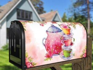 Afternoon Tea Design #3 Decorative Curbside Farm Mailbox Cover