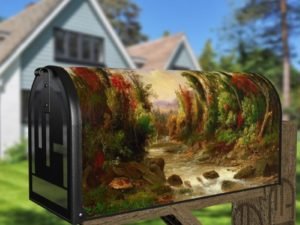 Beautiful Autumn River Decorative Curbside Farm Mailbox Cover