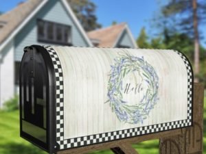Pretty Lavender Wreath Decorative Curbside Farm Mailbox Cover