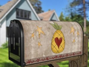 Welcome Friends Pinapple Decorative Curbside Farm Mailbox Cover