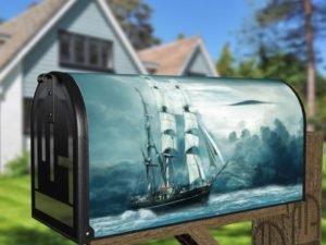 Victorian Sailboat Decorative Curbside Farm Mailbox Cover