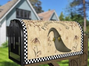 Primitive Country Folk Design #18 - Primitive Blessings Decorative Curbside Farm Mailbox Cover