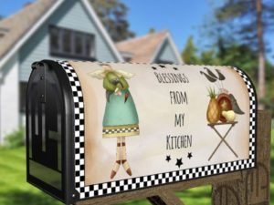 Primitive Country Folk Design #15 - Blessings from My Kitchen Decorative Curbside Farm Mailbox Cover