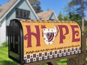 Primitive Country Folk Design #13 - Hope Decorative Curbside Farm Mailbox Cover