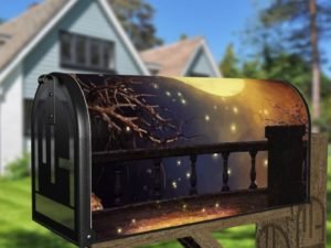 Beautiful Moon Above the Terrace Decorative Curbside Farm Mailbox Cover