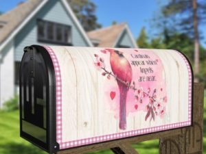 Beautiful Cardinal Quote Decorative Curbside Farm Mailbox Cover