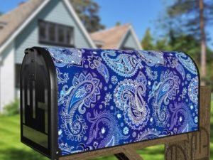 Bohemian Folk Art Ethnic Paisley Design #2 Decorative Curbside Farm Mailbox Cover