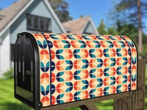 Colorful Vintage Retro Pattern #1 Decorative Curbside Farm Mailbox Cover