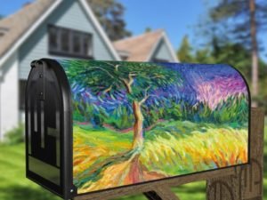 Tree of Colors Decorative Curbside Farm Mailbox Cover