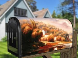 Fall in Tuscany Decorative Curbside Farm Mailbox Cover