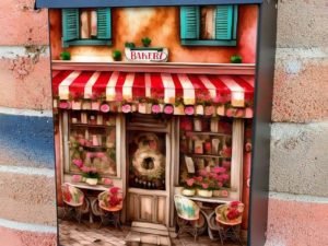 Cozy Italian Bakery Colonial Mailbox Cover