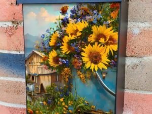 Sunflower Cottage #8 Colonial Mailbox Cover