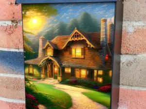 Beautiful Old Farmhouse Colonial Mailbox Cover