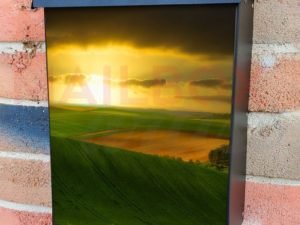 Sunset in Tuscany Colonial Mailbox Cover