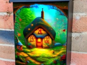 Little Elf Houses Colonial Mailbox Cover