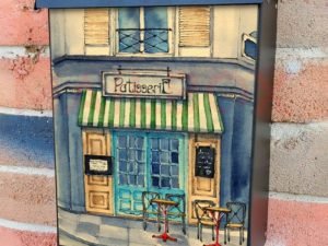 Cute Small French Bakery Colonial Mailbox Cover