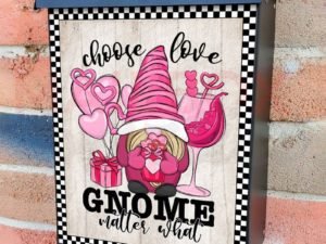 Valentine's Day Cute Gnome Colonial Mailbox Cover