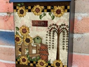 Country Sunflower Garden Colonial Mailbox Cover