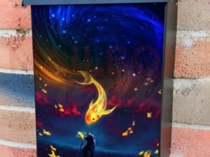 Dream of the Kitten Colonial Mailbox Cover