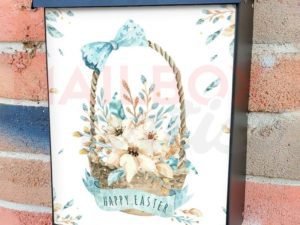 Pretty Easter Decorations Colonial Mailbox Cover
