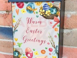 Easter Bed and Breakfast #2 Colonial Mailbox Cover