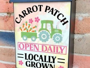 Easter Carrot Patch Sign Colonial Mailbox Cover