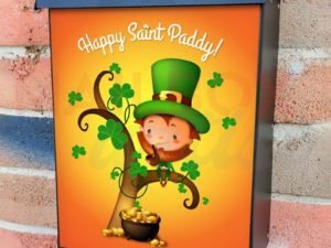St. Patrick Day Leprechaun #2 Colonial Mailbox Cover