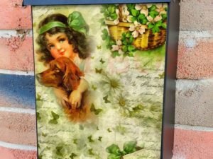 Vintage St. Patrick Day Design #5 Colonial Mailbox Cover