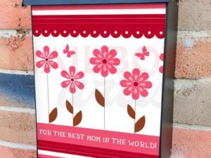 Mother's Day Flowers and Butterflies Colonial Mailbox Cover