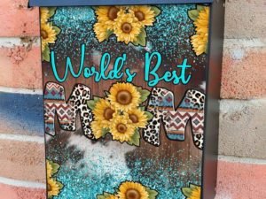 Sunflower Mother's Day Design Colonial Mailbox Cover