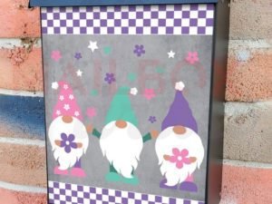 Flower Gnomes Colonial Mailbox Cover