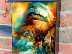 Eagle with Dreamcatcher #1 Colonial Mailbox Cover