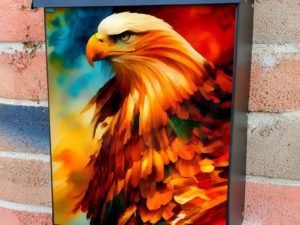 Beautiful Native Eagle Colonial Mailbox Cover