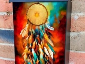 Colorful Dreamcatcher #1 Colonial Mailbox Cover