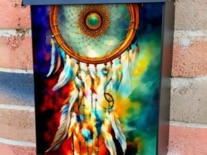Colorful Dreamcatcher #2 Colonial Mailbox Cover